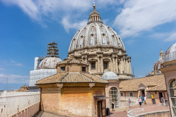 Cidade Vaticano Itália Junho 2018 Cúpula Basílica São Pedro Vista — Fotografia de Stock