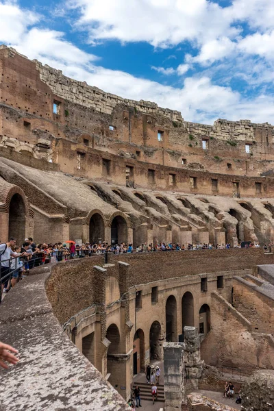 이탈리아 2018 플라비우스 피극장 Flavian Amphitheatre 으로도 알려진 콜로세움의 기념물이지 — 스톡 사진