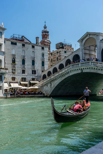 Venise Italie Juillet 2018 Pont Rialto Sur Grand Canal Venise — Photo