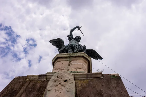 意大利罗马 2018年6月23日 意大利罗马哈德里安陵墓圣安杰洛城堡 — 图库照片