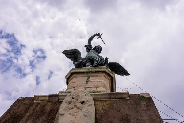 Rome Italië Juni 2018 Het Castel Sant Angelo Mausoleum Van — Stockfoto