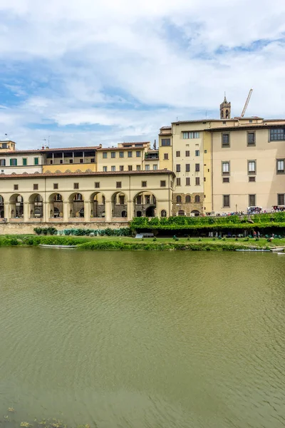 Firenze Olaszország 2018 Június Uffizi Galéria Arno Folyó Felett Firenzében — Stock Fotó