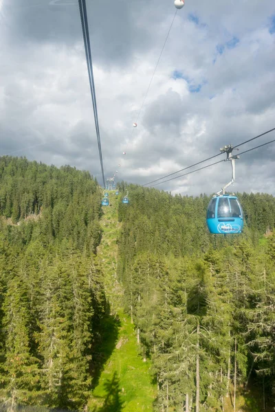 Seiser Alm Itália Junho 2018 Teleférico Panorama Seiser Alm Alpe — Fotografia de Stock