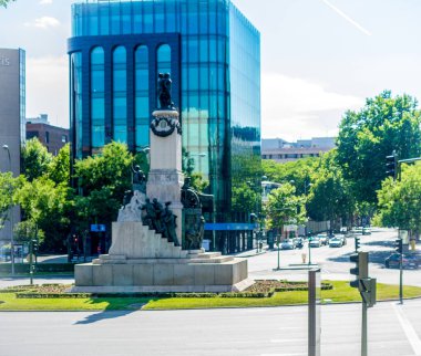 İspanya, Madrid, Avrupa, Glorieta de Emilio Castelar Anıtı,