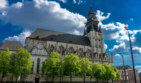 Пані Саблонська Церква Цехах Бельгіях Євро — стокове фото