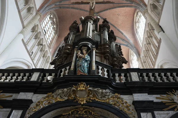 Mary Segurando Bebê Jesus Cristo Brugge — Fotografia de Stock