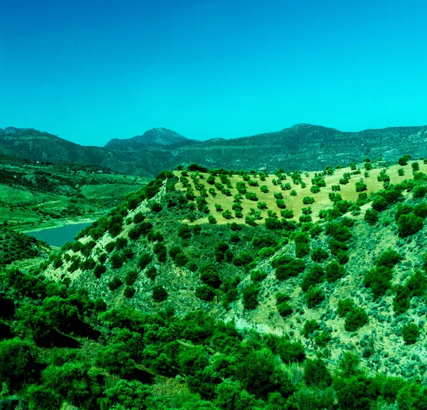 Spain Ronda Europe Scenic Overview Agricultural Field Sky — 图库照片