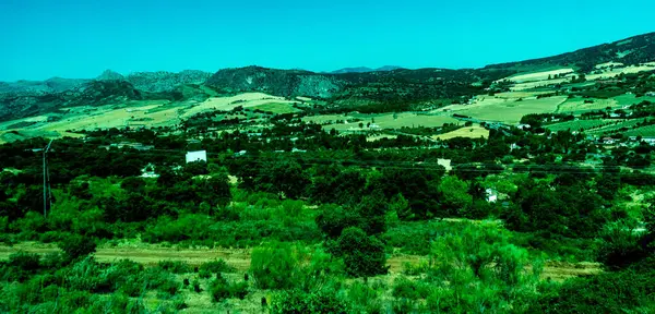 Spain Ronda Europe Scenic Overview Agricultural Field Sky — 图库照片