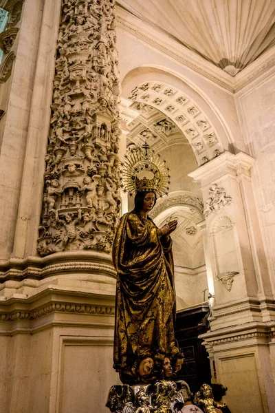 Spain Seville Europe Low Angel View Angel Statue Temple — стоковое фото