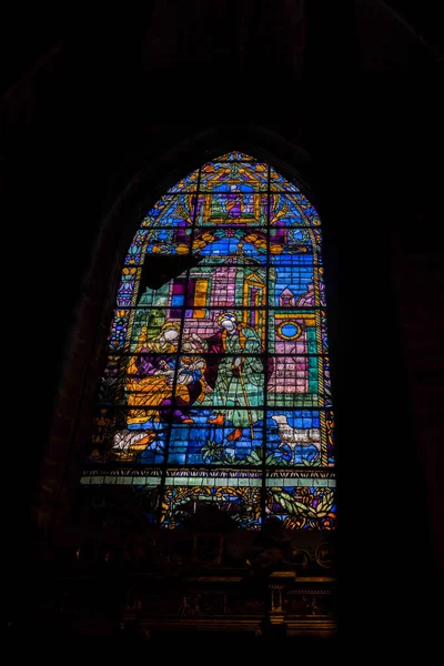 Spanje Sevilla Europa Low Angle View Glass Window Building — Stockfoto