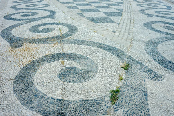 Spanien Sevilla Europa High Angle Von Tiled Floor Der Plaza — Stockfoto