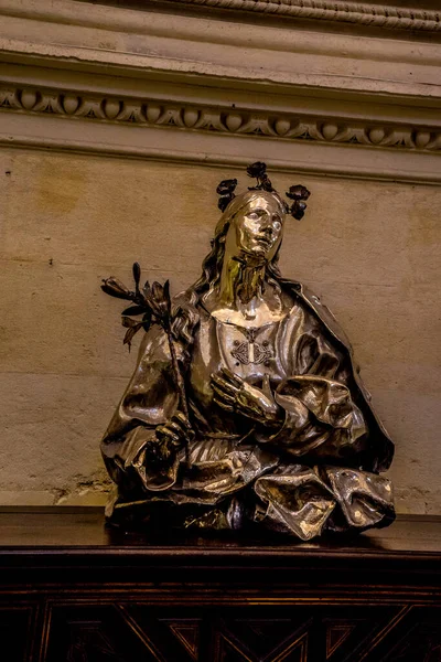 Spain Seville Europe Low Angle View Angel Sculpture Building — Stock Photo, Image