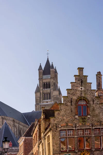 Bélgica Brujas Sint Horizonte Ciudad — Foto de Stock