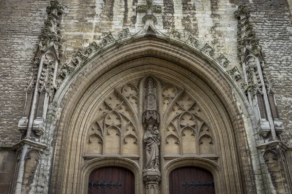 Složitý Oblouk Katedrály Bavora Gentu Belgie Evropa — Stock fotografie