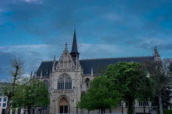 Onze Lieve Vrouw Van Zavel Kerk Brussel België Europa Een — Stockfoto