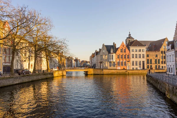 Belgio Bruges Ponte Sull Acqua — Foto Stock
