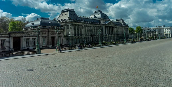 Het Koninklijk Paleis Van Brussel België Europa Een Heldere Zomerdag — Stockfoto