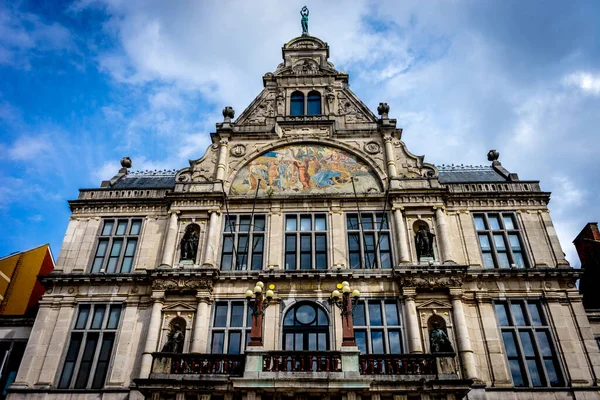 Edifício Antigo Centro Cidade Ghent Bélgica Europa — Fotografia de Stock