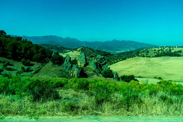 Ισπανία Ρόντα Ευρώπη Scenic View Sky Γεωργικου Τομεα — Φωτογραφία Αρχείου