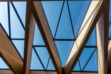 Lisse, Hollanda - 22 Nisan: Keukenhoff, Tulip Gardens 'ın çatı katı