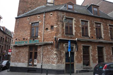 Brüksel, Belçika - 14 Nisan: Boozen Blue adlı bir bar ve bar