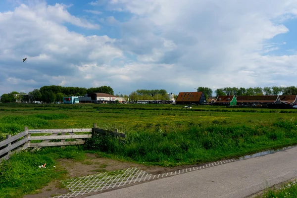 Zaanse Schans Maio Uma Fachada Uma Antiga Casa Zaanse Schans — Fotografia de Stock