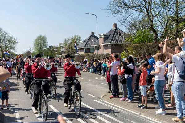 荷兰Sassenheim April 2018 Bulbflower Parade 2018 Bloemencorso Bollenstreek Festive Spectacle — 图库照片