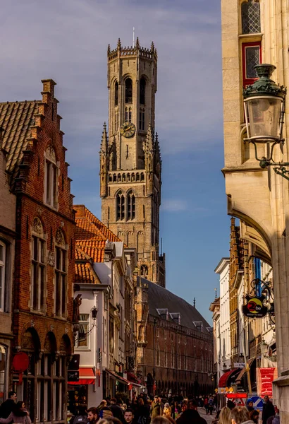 Bruges Belçika Şubat 2018 Bruges Çanı Bir Grup Insan Bir — Stok fotoğraf