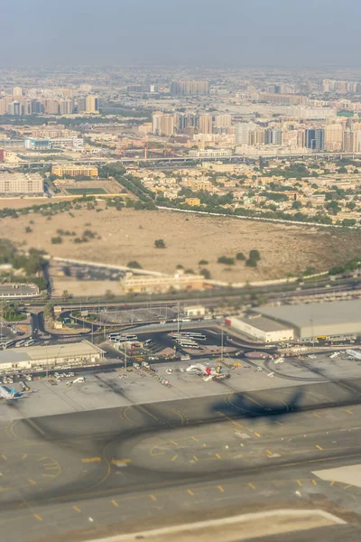 Dubai Emirates Листопада 2018 Dubai Airport View Sky — стокове фото