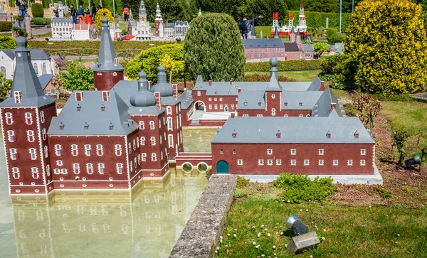 Brussels Belgium April 2017 Miniatures Park Mini Europe Reproduction Hoensbroek — 스톡 사진