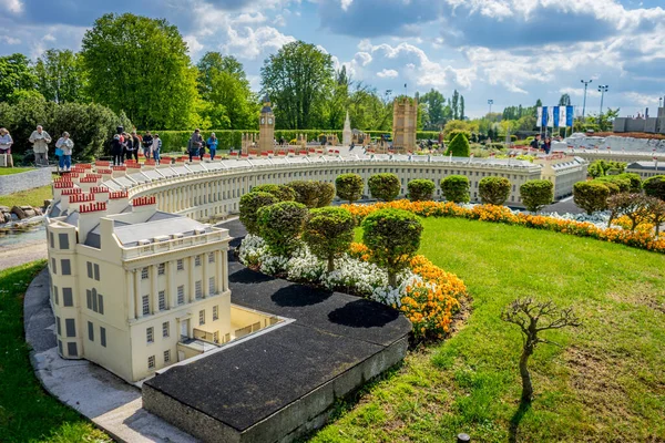 Brussels Beligium 2017 Miniatures Park Mini Europe Reductions Circus Royal — 스톡 사진