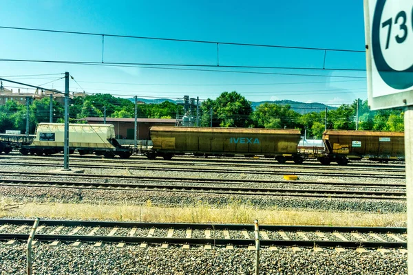 スペイン コルドバ 6月20日 ヨーロッパ シティの鉄道駅でのイヴェーカ列車 — ストック写真