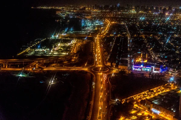 Ντουμπάι Εμιράτα Νοεμβρίου 2018 Άποψη Πόλης Νύχτα — Φωτογραφία Αρχείου