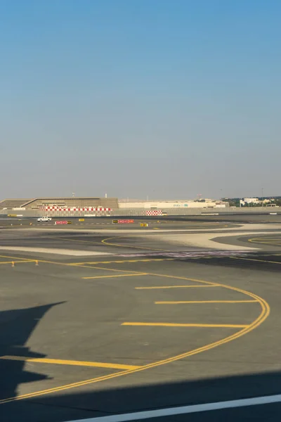 Ντουμπάι Εμιράτα Νοεμβρίου 2018 Άποψη Των Εμιράτων Αεροπλάνων Μέσω Παραθύρου — Φωτογραφία Αρχείου