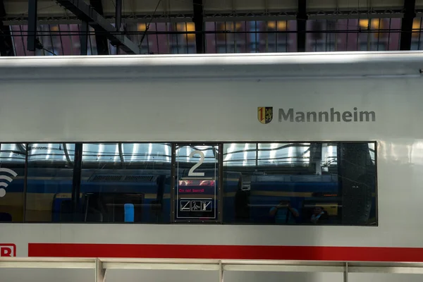 荷兰阿姆斯特丹 2017年4月21日 Ice Deutsche Bahn Train Mannheim Germany — 图库照片