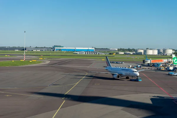 阿姆斯特丹 史基浦 2018年5月6日 法国航空飞机在机场 斯基浦机场是欧洲最繁忙的机场之一 — 图库照片