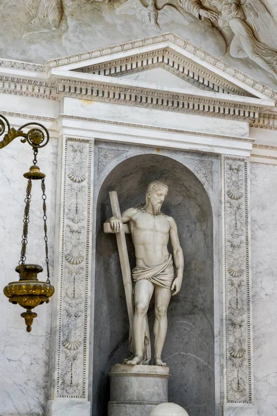 Bellagio Itália Abril 2018 Jesus Cristo Escultura Capela Villa Melzi — Fotografia de Stock