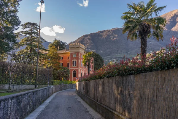 Lecco Italie 1Er Avril 2018 Sentier Menant Une Villa Lecco — Photo