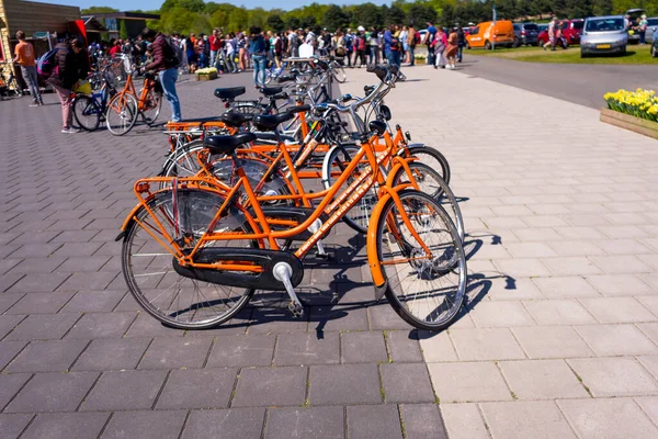 荷兰利塞 2018年5月5日 Keukenhoff Keukenhoff停车场的自行车租金 — 图库照片