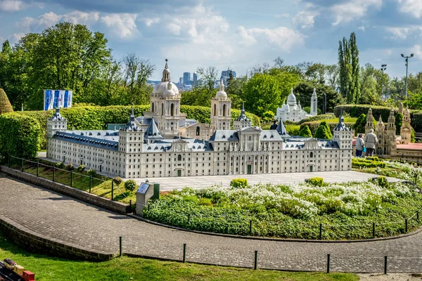 Brussels Belgium 2017 Miniatures Park Mini Europe Escorial Madrid Spain — 스톡 사진