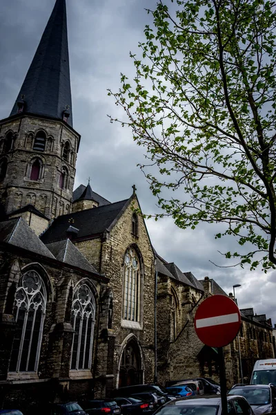 Ghent Belgium Április Sint Jacobskerk Monumentális Templom Századi Román Tornyokkal — Stock Fotó