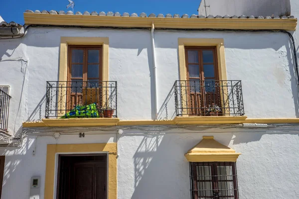 Spanien Ronda Juni 2017 Low Angle Von Residential Building Gegen — Stockfoto