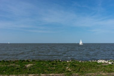 Hollanda, Sulak Topraklar, Maarken, Avrupa, bir su kütlesinin ortasında bir ada