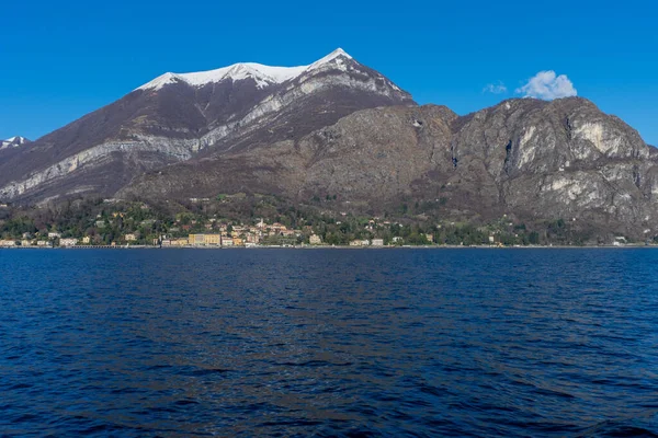 Europa Italien Bellagio Comosjön Cadenabbia Scenic View Sea Mountains Blue — Stockfoto