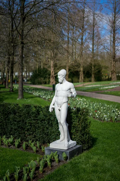 Jardín Flores Países Bajos Europa Hidrante Fuego Verde Sentado Hierba — Foto de Stock