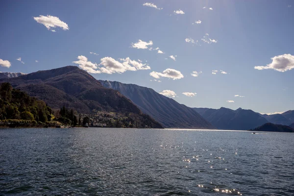 Europe Italie Lecco Lac Côme Grand Plan Eau Avec Une — Photo