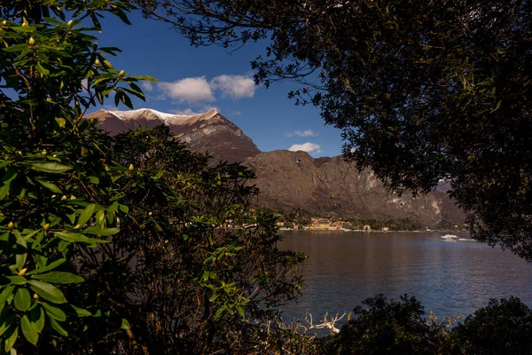 Europa Itália Bellagio Lago Como Close Uma Lagoa — Fotografia de Stock