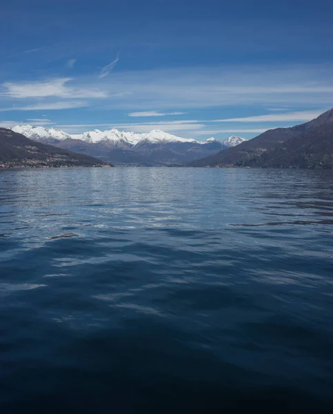 Europa Itália Menaggio Lago Como Grande Corpo Água — Fotografia de Stock