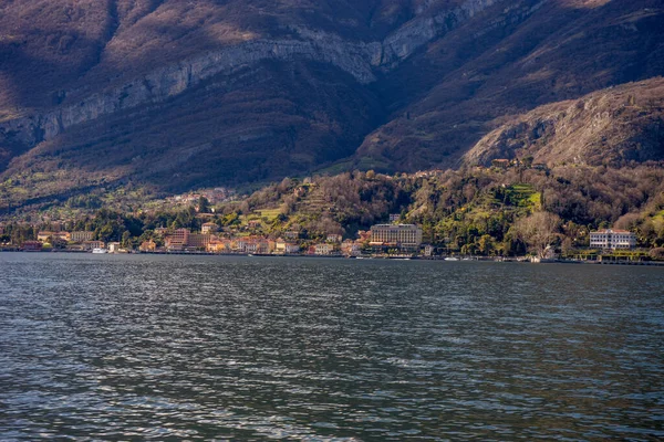 Europa Italien Lecco Comer See Ein Großes Gewässer Mit Einem — Stockfoto