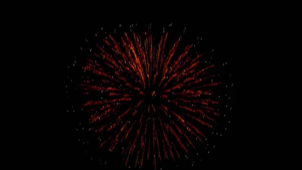Švýcarsko Basilej Nízký Úhel Pohledu Firework Spory Noci Nad Řekou — Stock fotografie